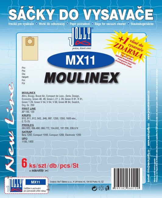 MX11 - sáček do vysavače MOULINEX