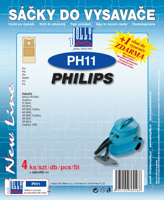 PH11 - sáček do vysavače PHILIPS - HR 6835 Triatlon