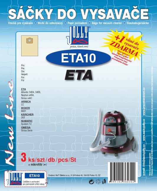 ETA10 - sáček do vysavače ETA - 2404 Neptun