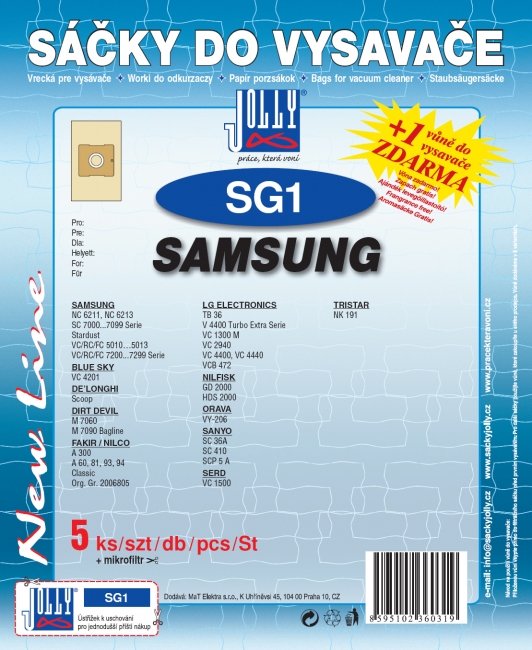 SG1 - sáček do vysavače LG ELECTRONICS