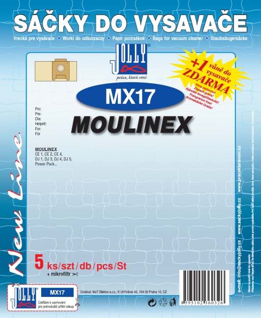 MX17 - sáček do vysavače MOULINEX
