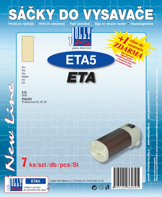ETA5 - sáček do vysavače ETA