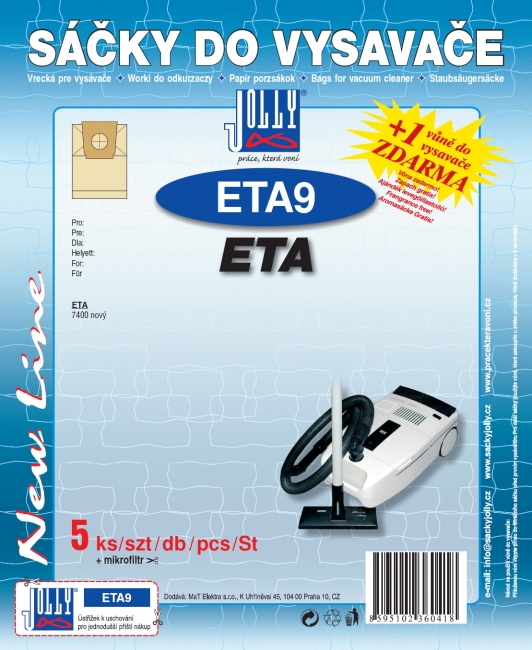 ETA9 - sáček do vysavače ETA