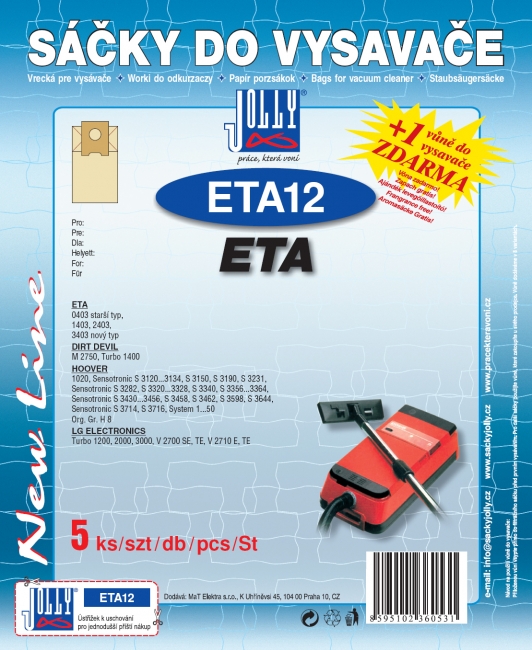 ETA12 - sáček do vysavače LG ELECTRONICS