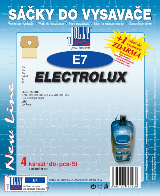 E7 - sáček do vysavače ELECTROLUX