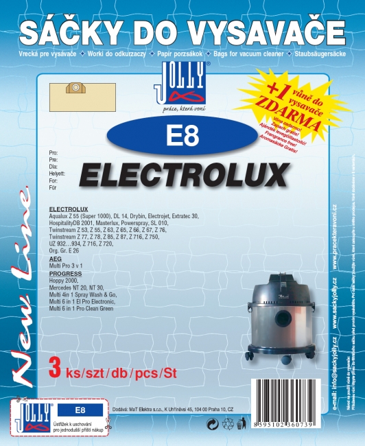 E8 - sáček do vysavače ELECTROLUX