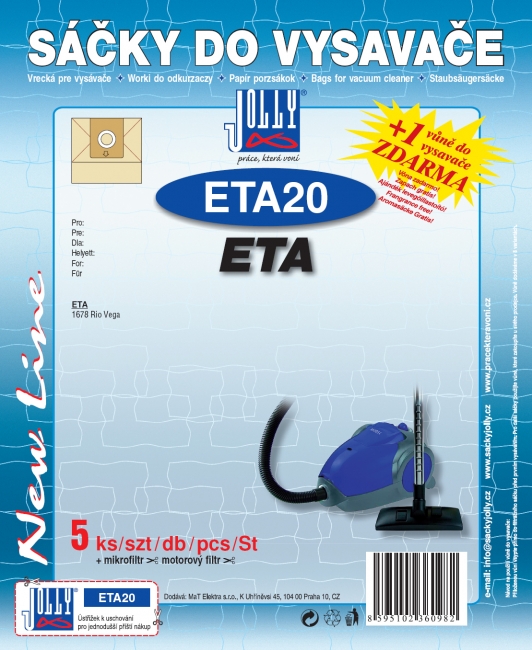 ETA20 - sáček do vysavače ETA