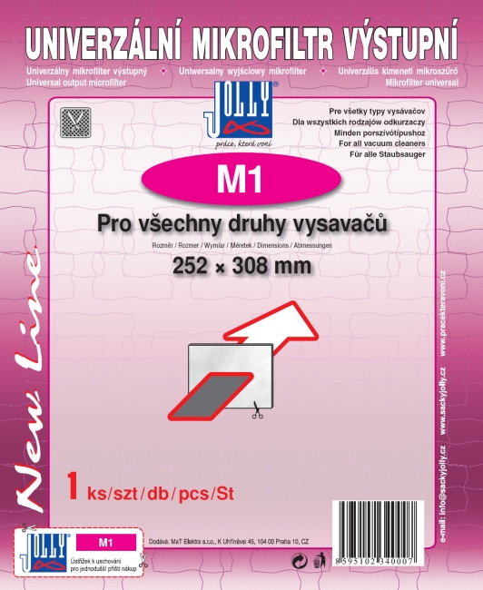 M1 - Univerzální výstupní filtr (252 mm × 308 mm)
