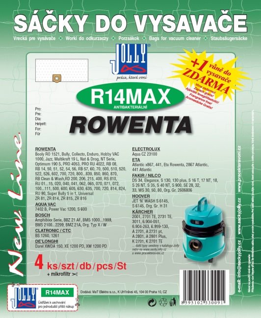 R14 MAX - sáček do vysavače ROWENTA - RU 300...RU 399
