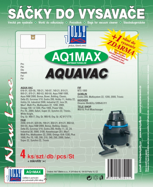 AQ1 MAX - sáček do vysavače HOOVER - Dinamis Wet&Dry SX9545 011