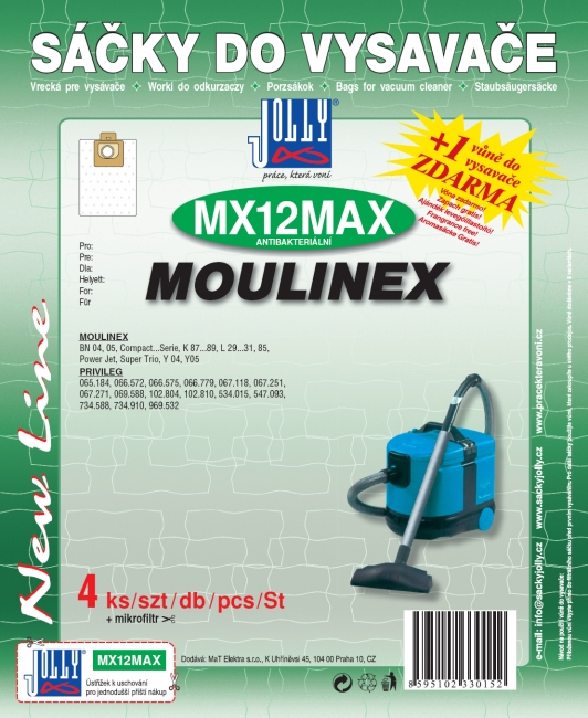 MX12 MAX - sáček do vysavače MOULINEX