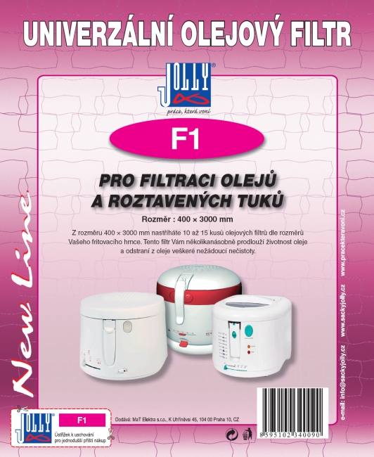 F1 - Olejový filtr do fritovacích hrnců (pod koš) 
